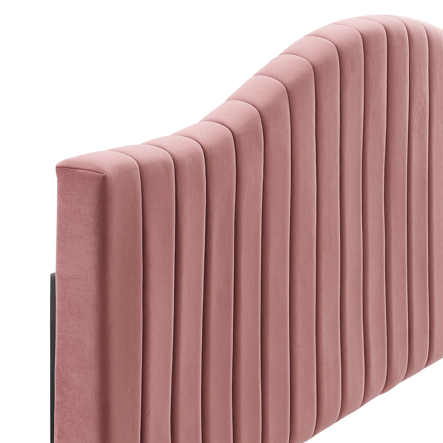 Modway Outlet Brielle Channel Tufted Performance Velvet Full/Queen Headboard by Modway Bedroom Furniture Dusty Rose - MOD-6559-DUS
