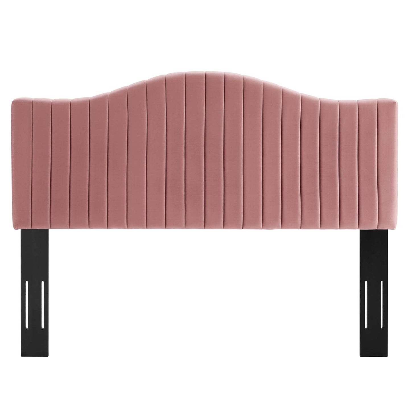 Modway Outlet Brielle Channel Tufted Performance Velvet King/California King Headboard by Modway Bedroom Furniture Dusty Rose - MOD-6560-DUS