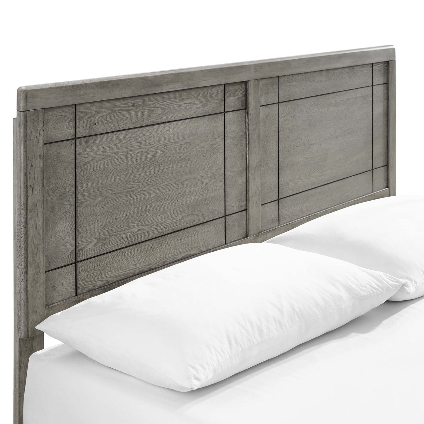 Modway Outlet Marlee Wood King Platform Bed With Angular Frame by Modway Bedroom Furniture Gray - MOD-6626-GRY