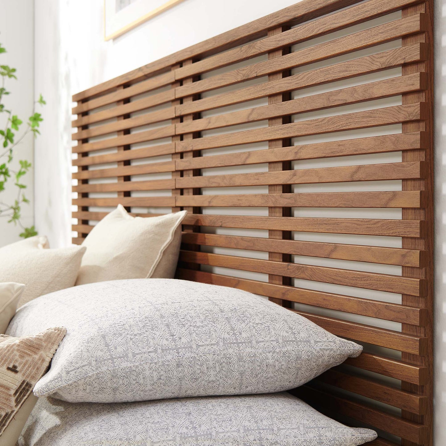 Modway - Render Wall Mount King Headboard by Modway Bedroom Headboards Brown - MOD-7111-WAL