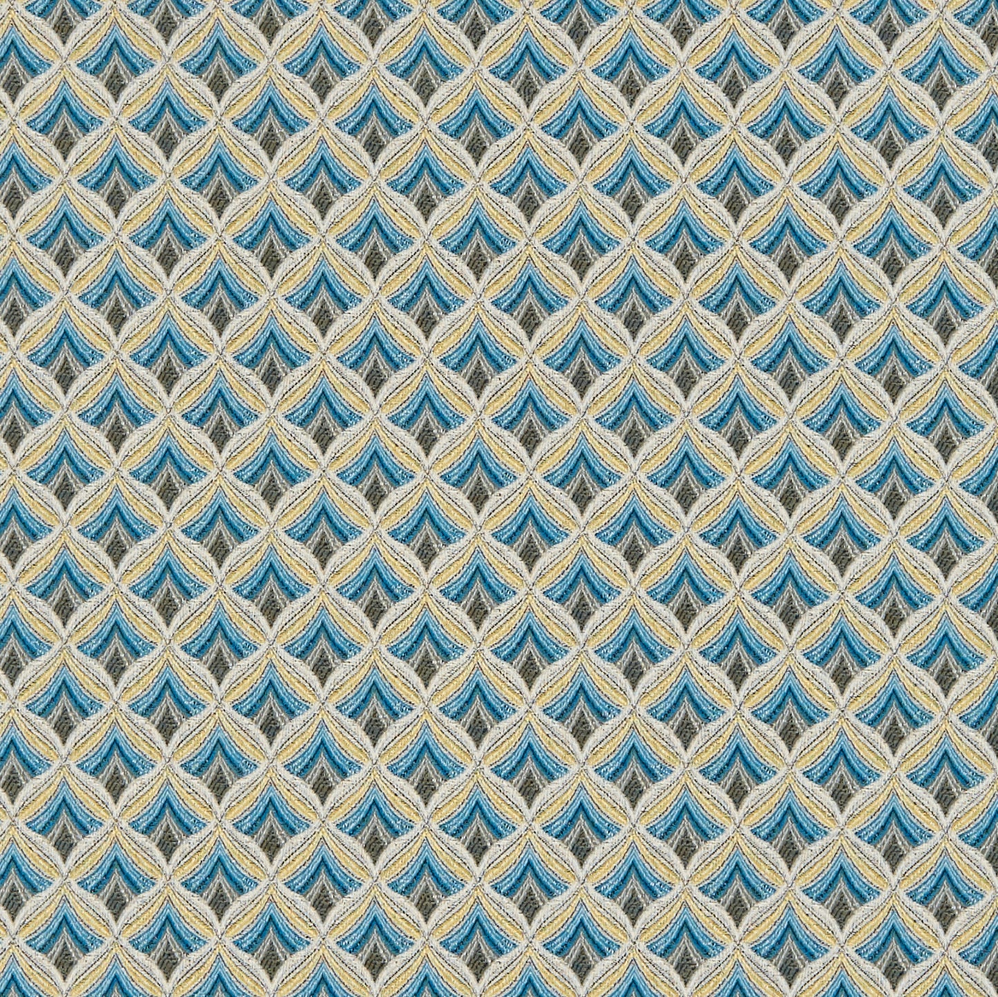 JF Fabrics MORRISON 64 Fabric Traditional,Transitional,Contemporary,Diamond,Geometric Blue,Turquoise Jacquard,Texture - 5949264 J7731