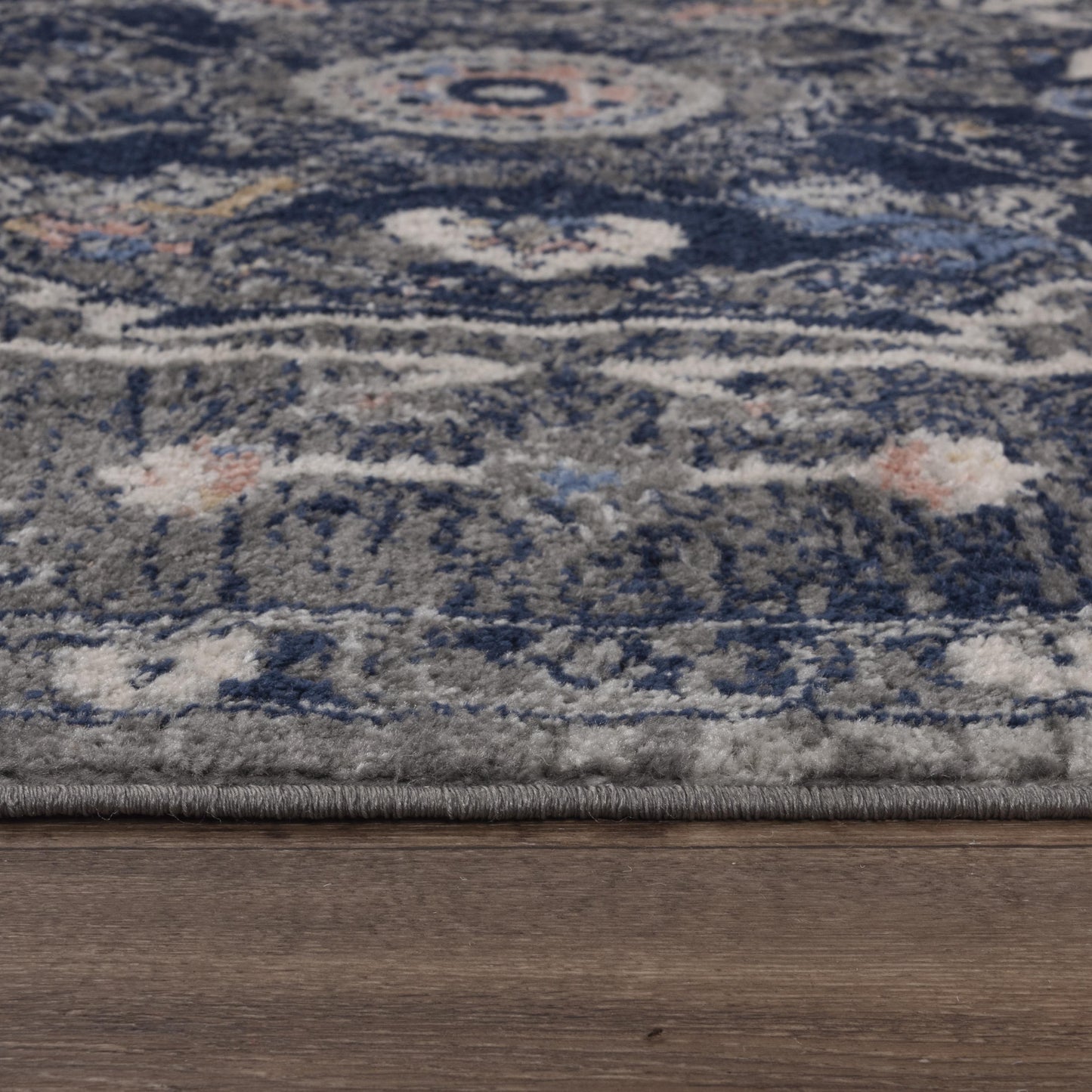 Traditional 2' x 8' rug.