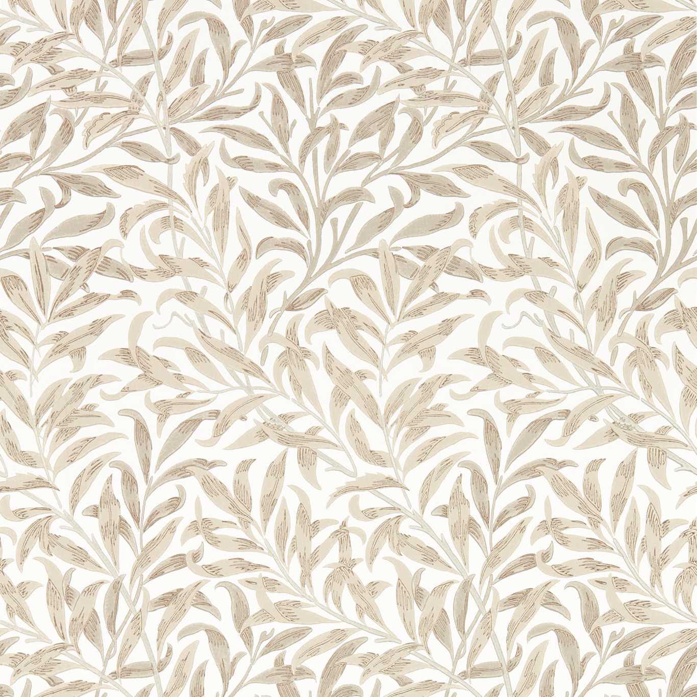 MORRIS & CO Willow Boughs Wallpaper Leaves , Trees Linen Surface- Printed Wallpaper - MSIM217082