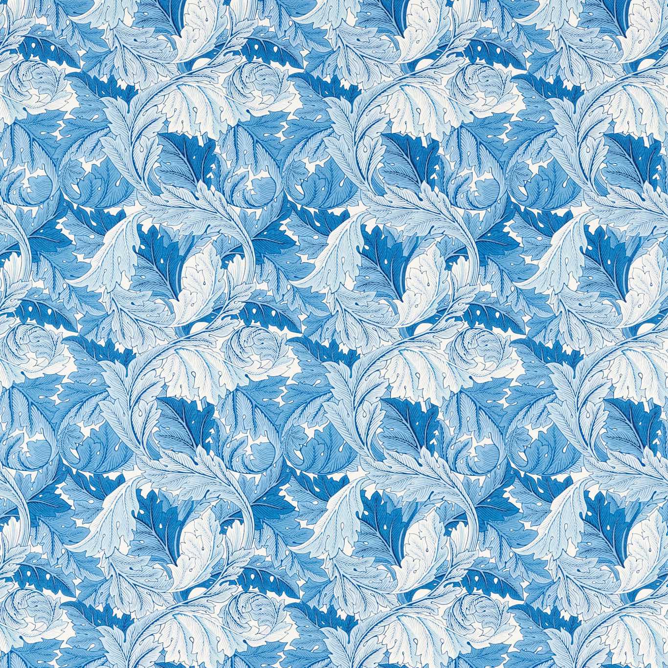 MORRIS & CO Acanthus Fabric Leaves , Trees Woad - MSIM226897