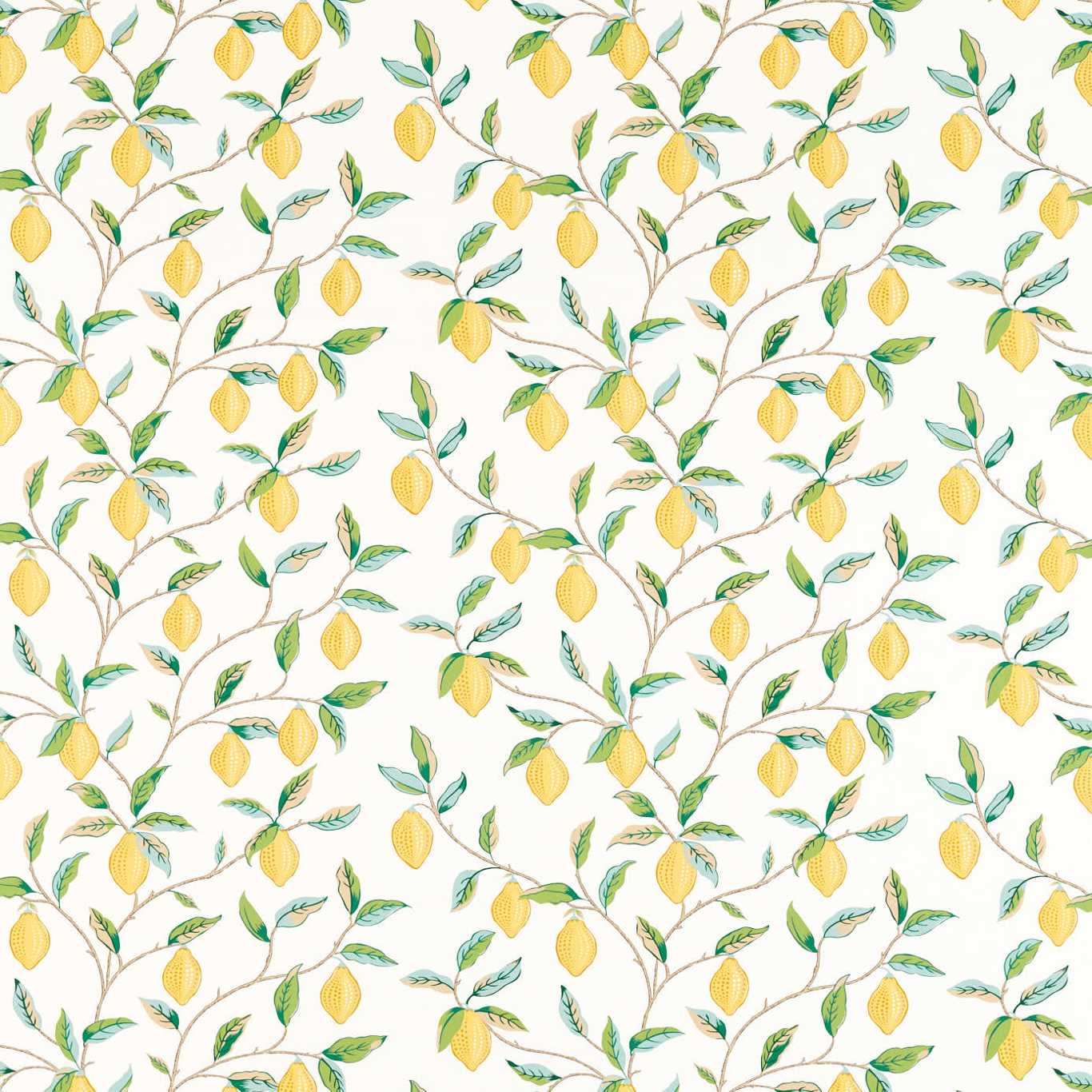 MORRIS & CO Lemon Tree Fabric Leaves , Trees Lemon Tree Lemon, Bayleaf - MSIM226909