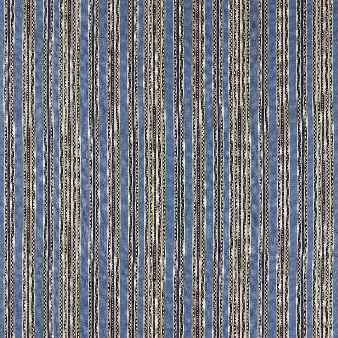 MORRIS & CO Bexleyheath Stripe Fabric Stripes Woad - MSTR237685