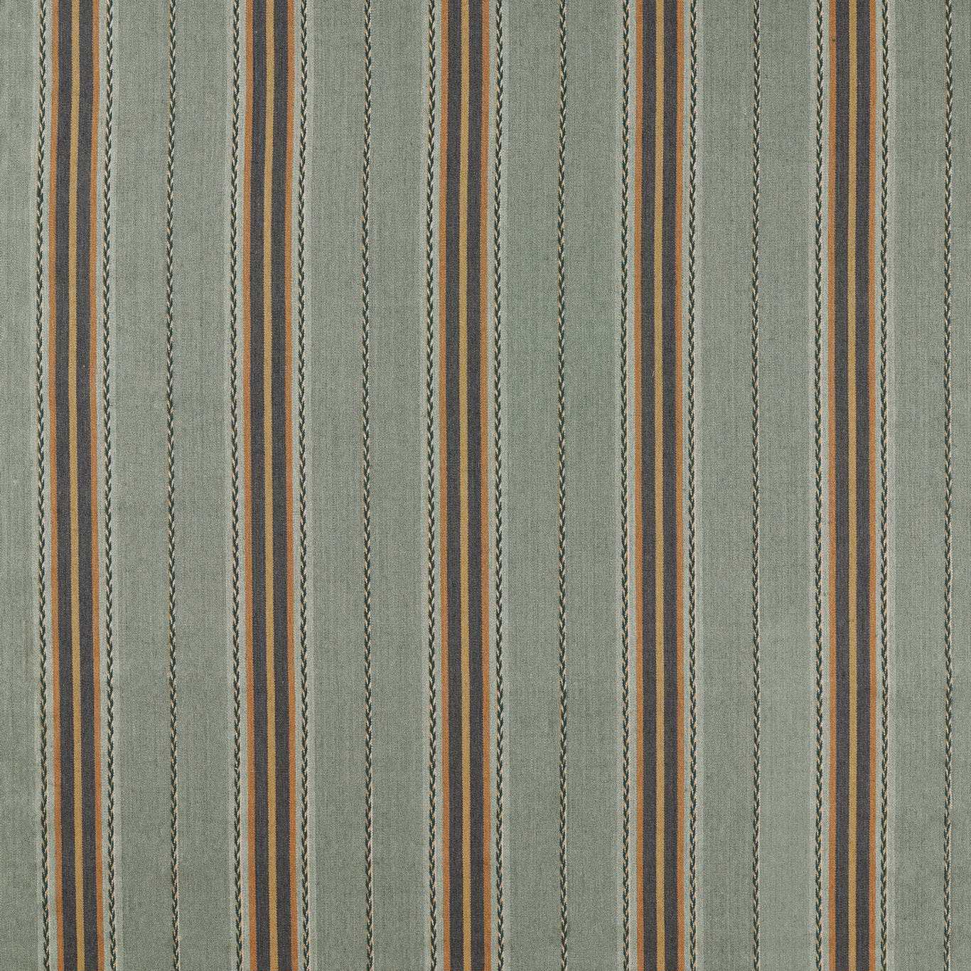 MORRIS & CO Lechlade Stripe Fabric Stripes Bayleaf,Ochre - MSTR237689