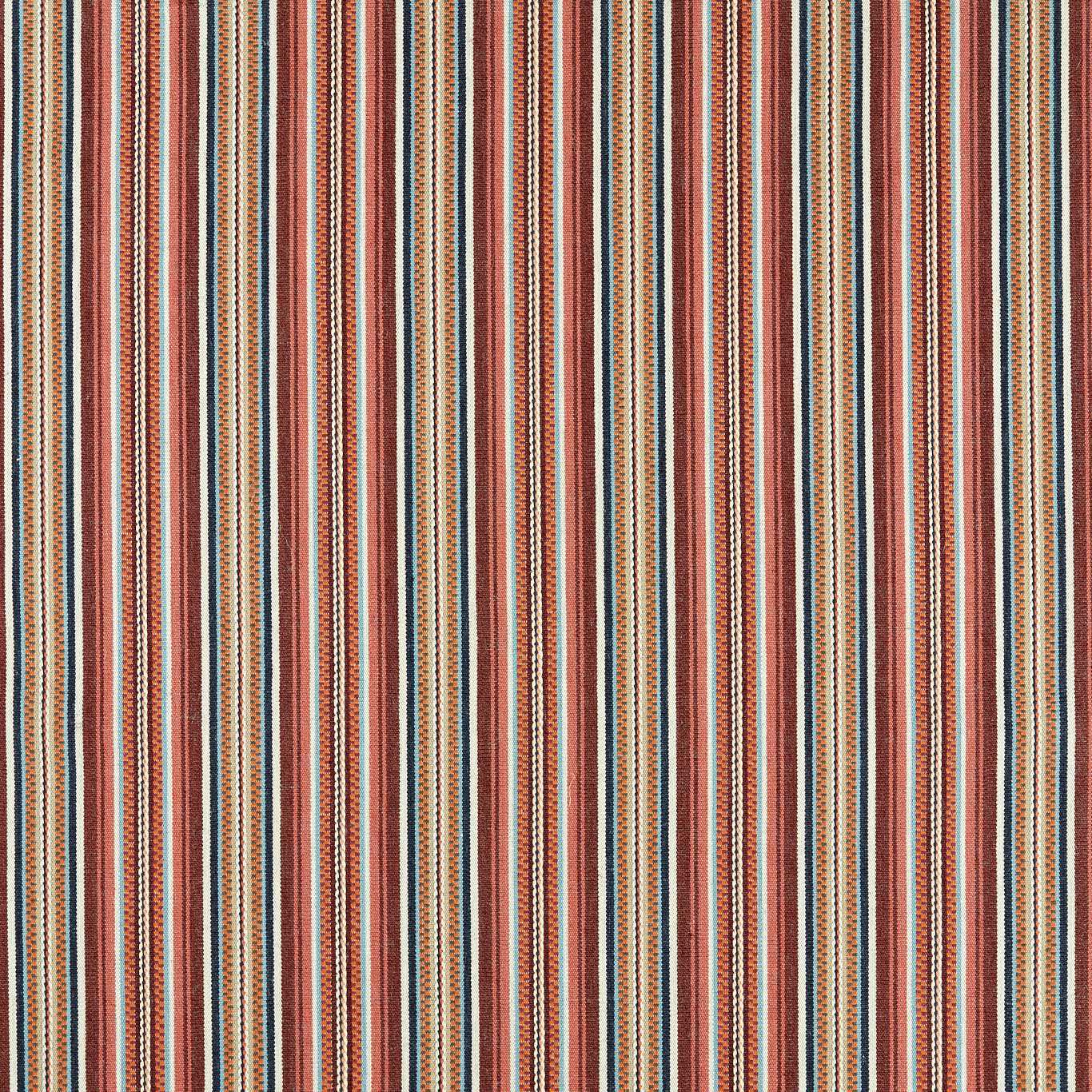 MORRIS & CO Woodford Stripe Fabric Stripes Mulberry - MSTR237694
