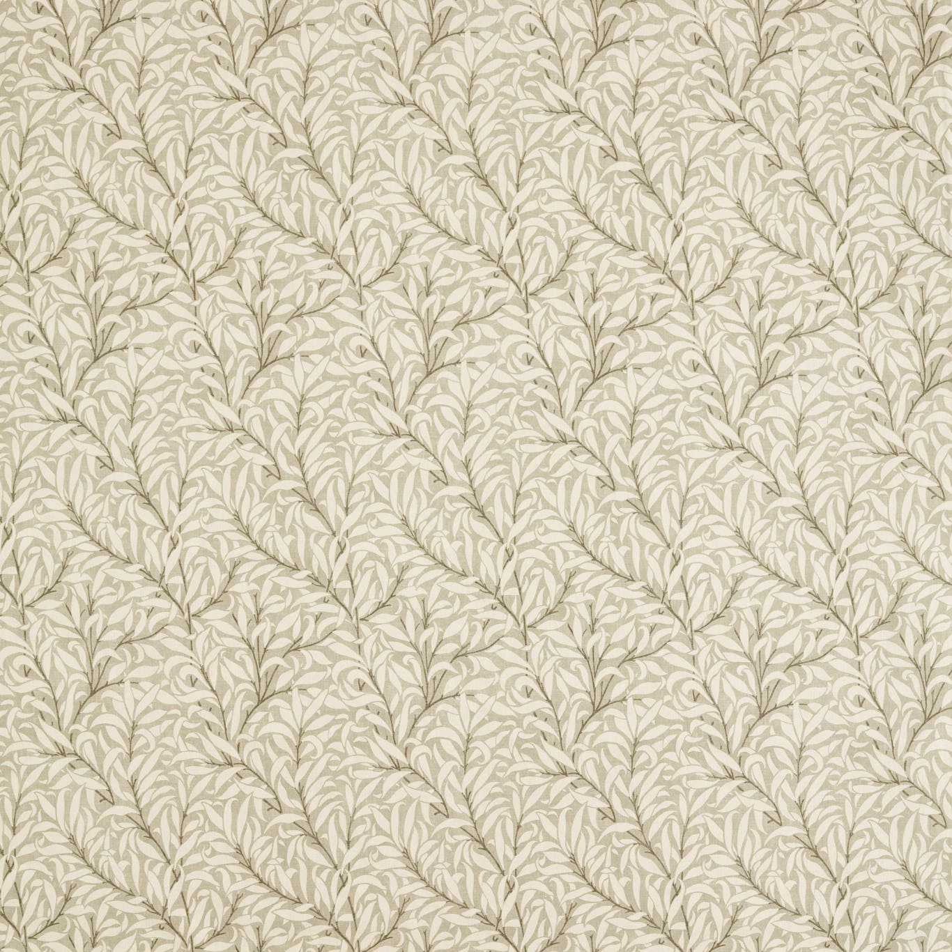 MORRIS & CO Pure Willow Boughs WW Fabric Leaves , Trees Stone - MSWW227280