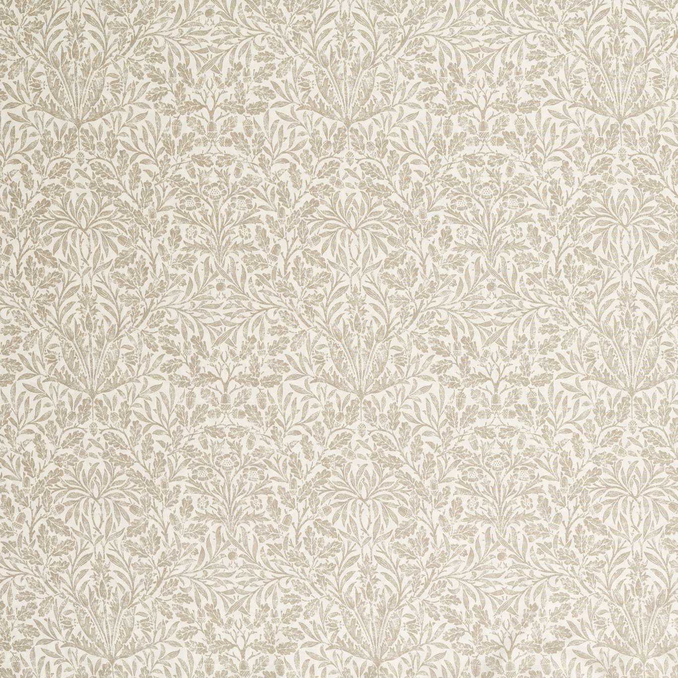 MORRIS & CO Pure Acorn Sheer WW Fabric Classic Floral Beige - MSWW227297