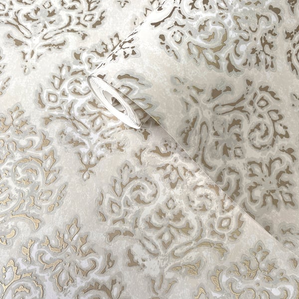 Galerie Wallcoverings Lustre Modern Damask Galerie Wallcoverings Gold - MT2020