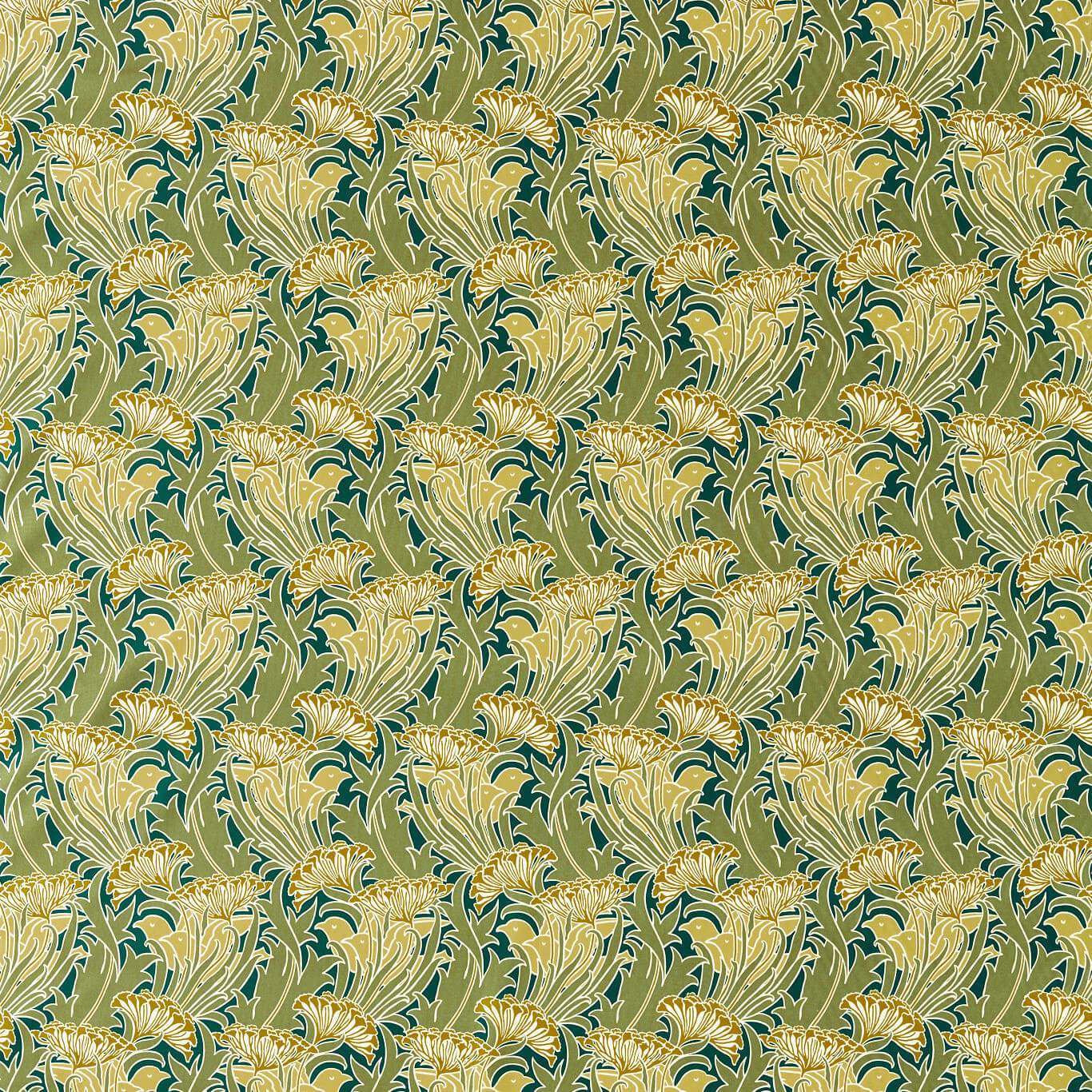 MORRIS & CO Laceflower Fabric Contemporary, Floral Pistachio,Lichen - MVOF227228