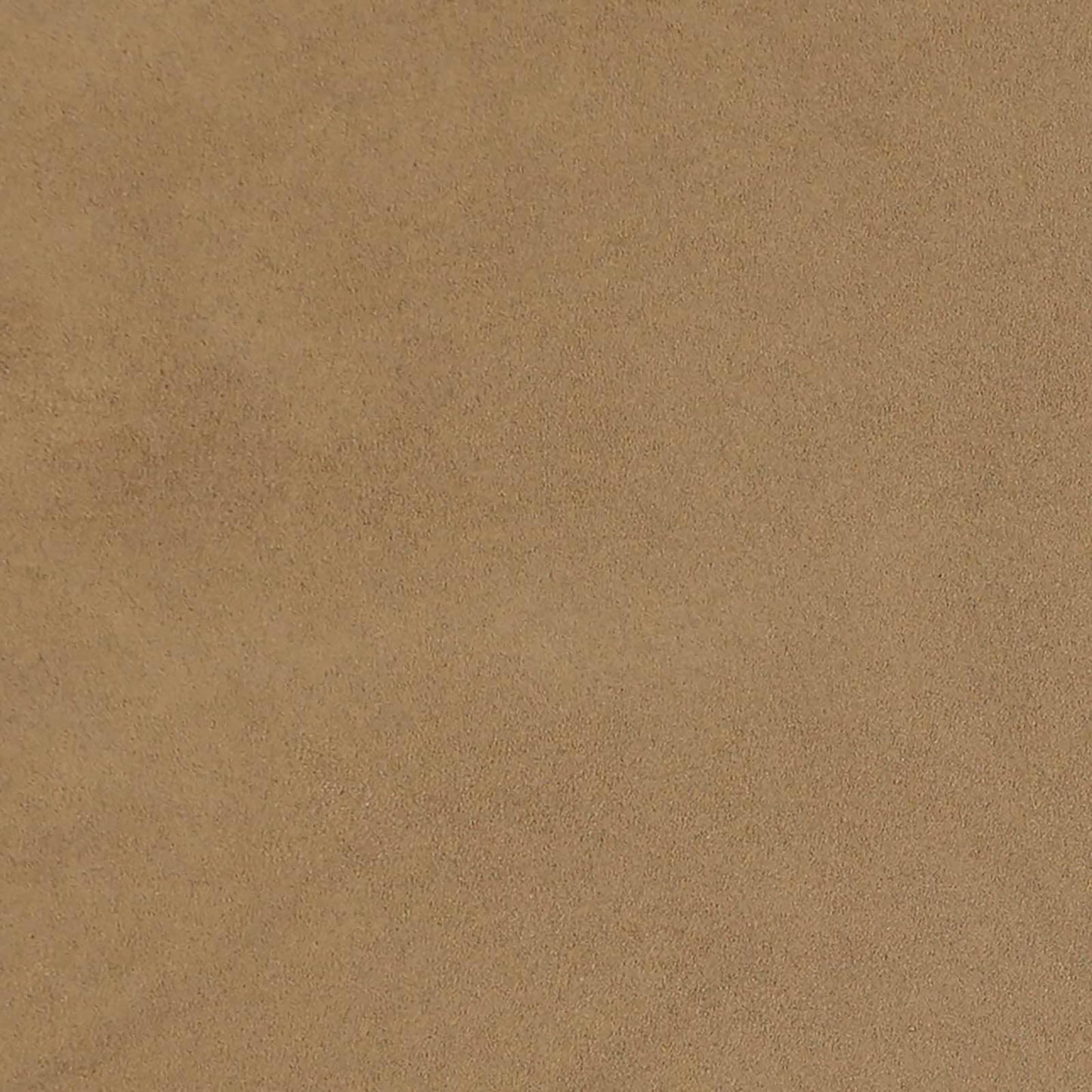 Tan faux suede fabric close-up with fine nap and soft texture.