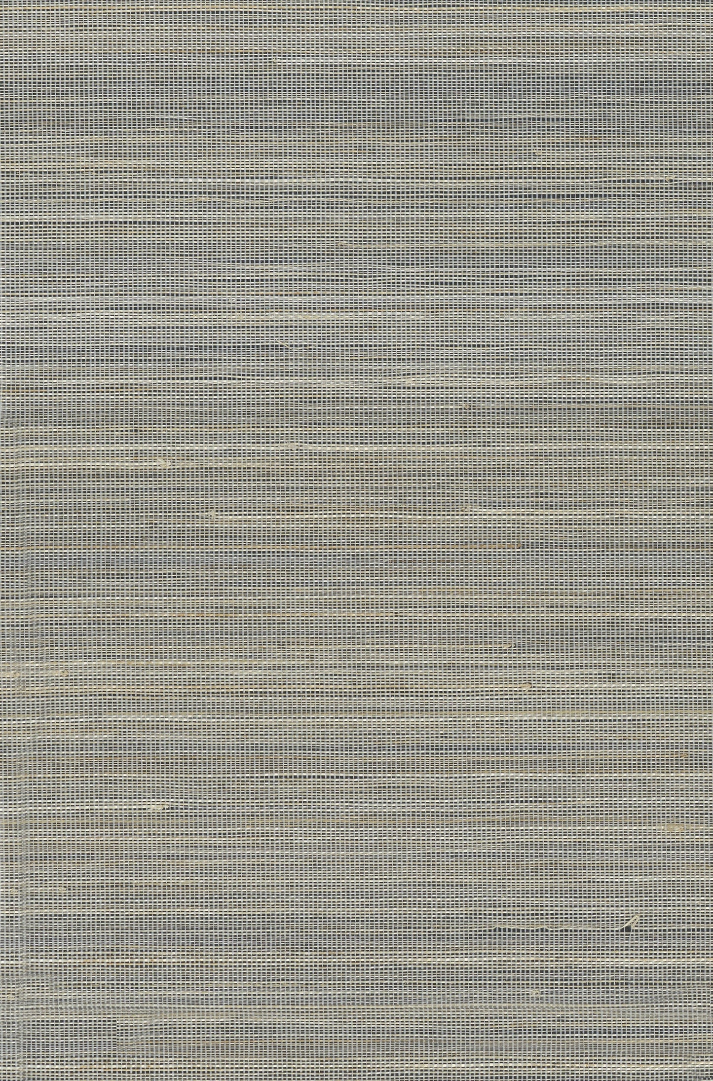 Neutral gray-beige woven fabric with fine horizontal texture, linen-like upholstery textile.