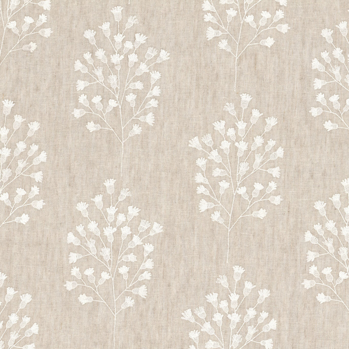 STOUT TEXTILES DRAPERY,SHEER TRADITIONAL, FLORAL BUFF - NAPL-1