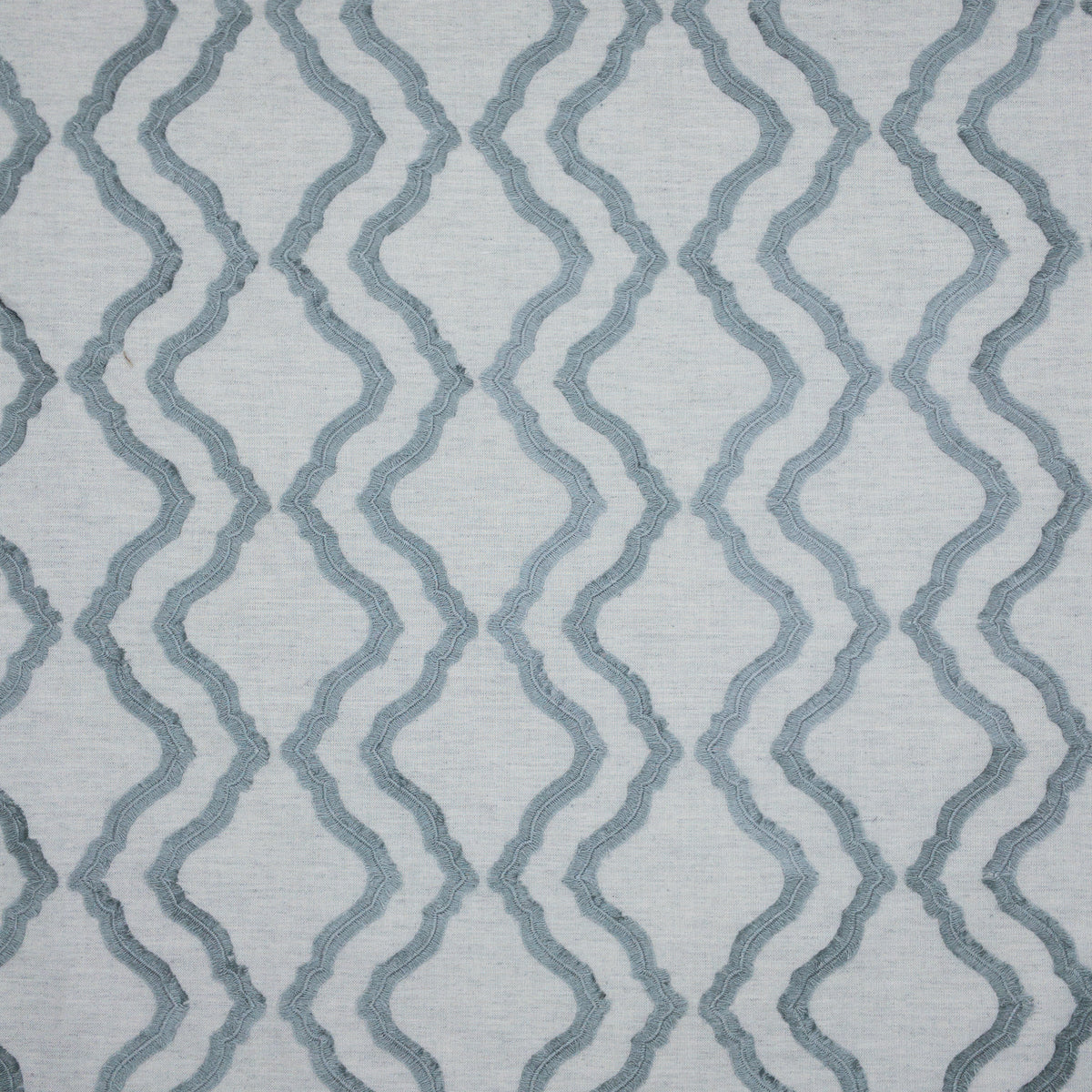 STOUT TEXTILES DRAPERY,EMBROIDERIES TRADITIONAL, OGEE MARINE - NEBU-2