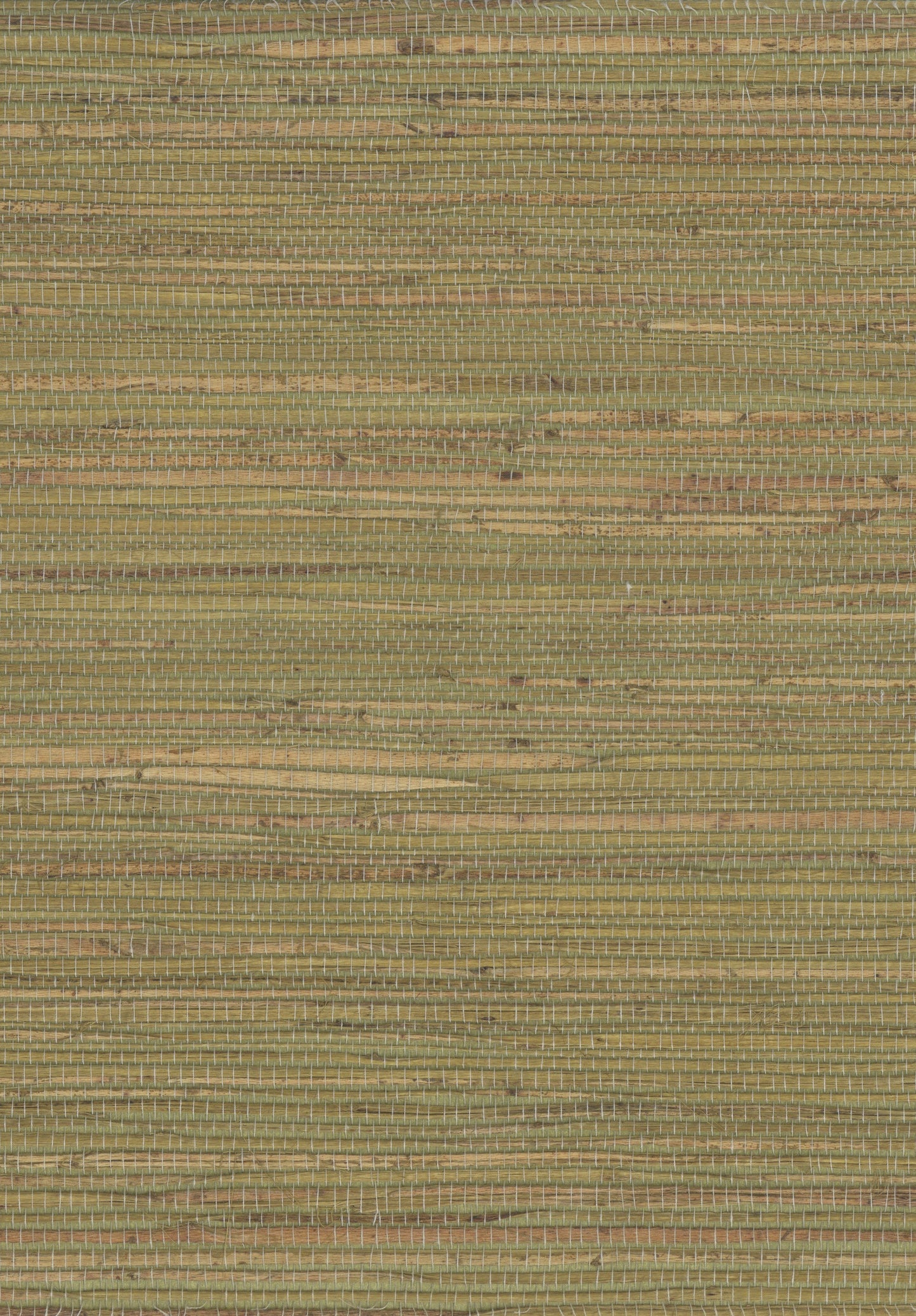 Olive & tan woven fabric with subtle horizontal stripes; rustic, textured upholstery material.