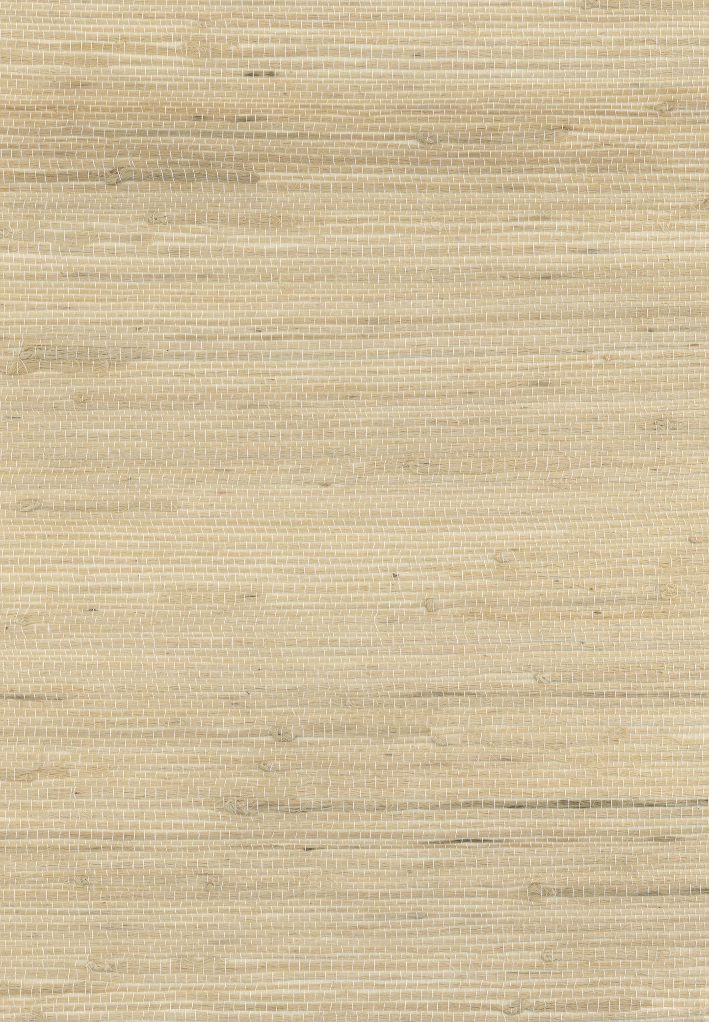Beige woven straw placemat with tight horizontal weave and natural rustic texture.