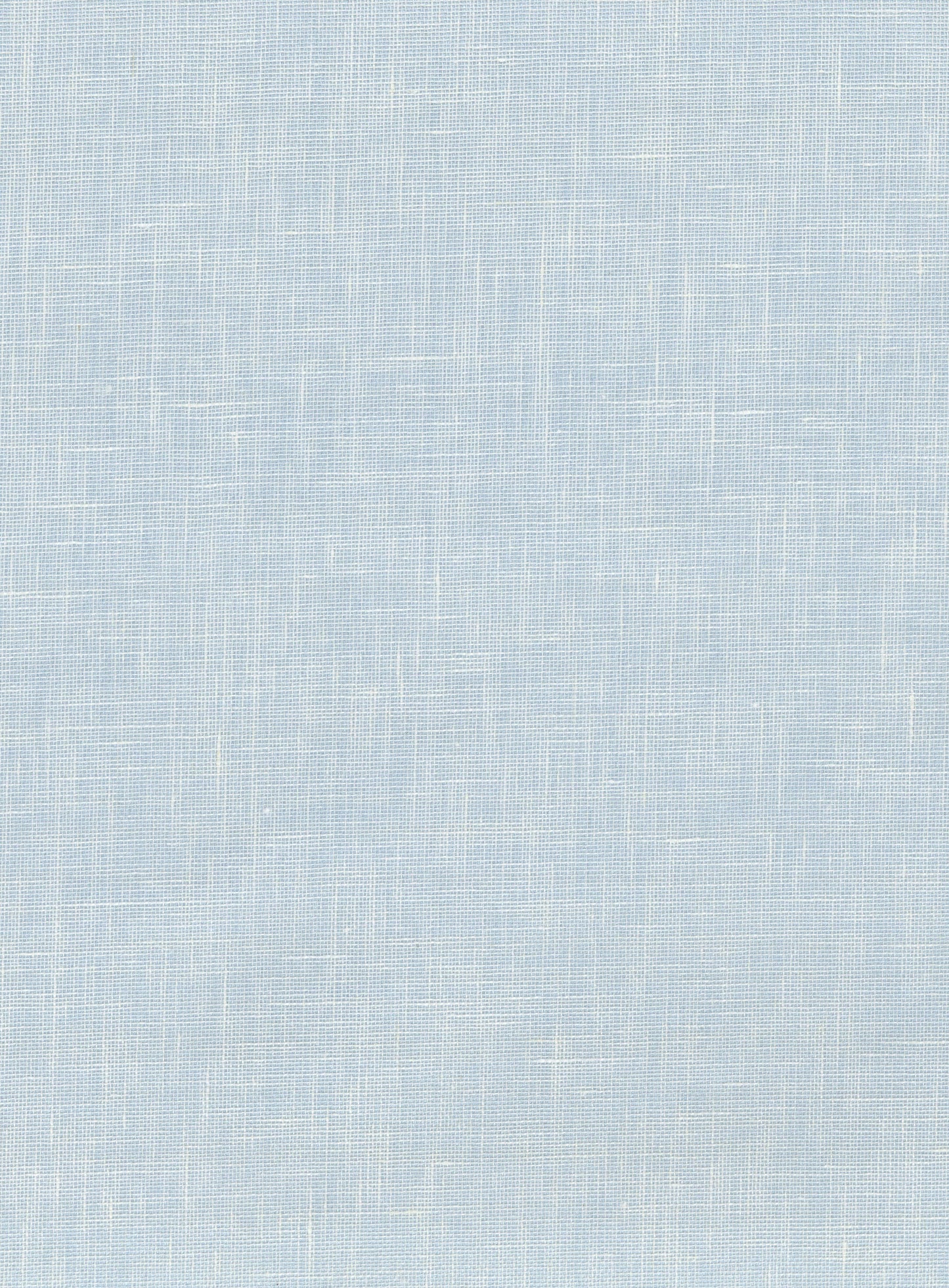 Light blue linen-textured fabric swatch with subtle crosshatch weave.