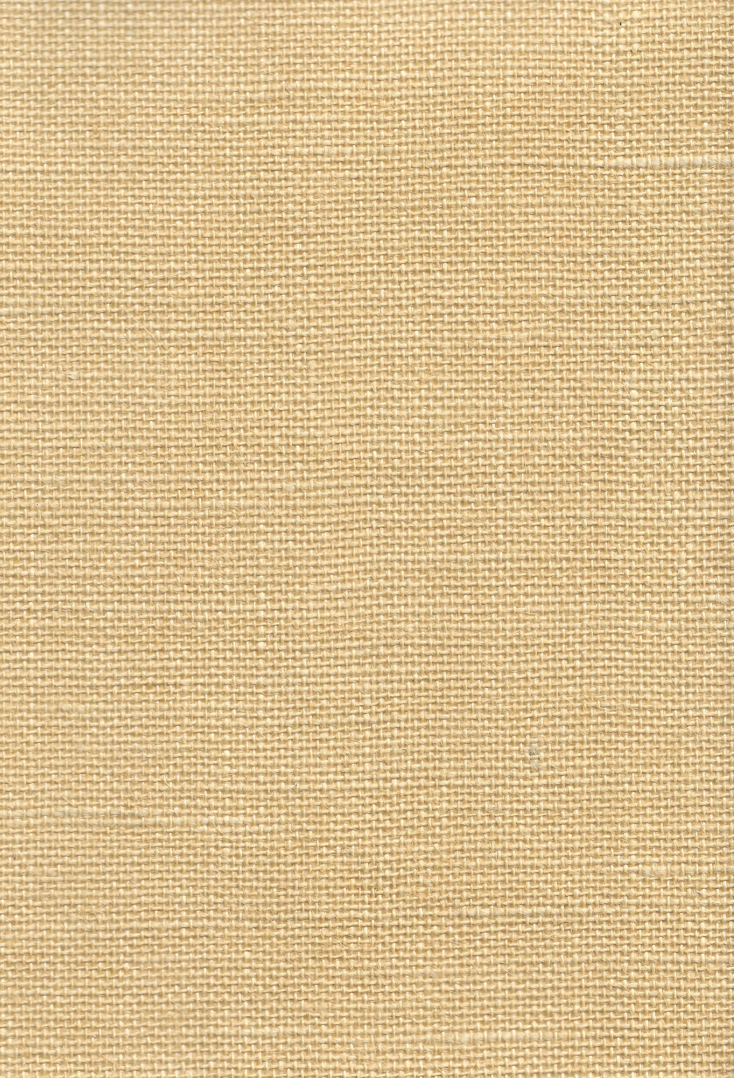 Beige burlap fabric close-up with coarse woven texture; rustic craft or upholstery use.