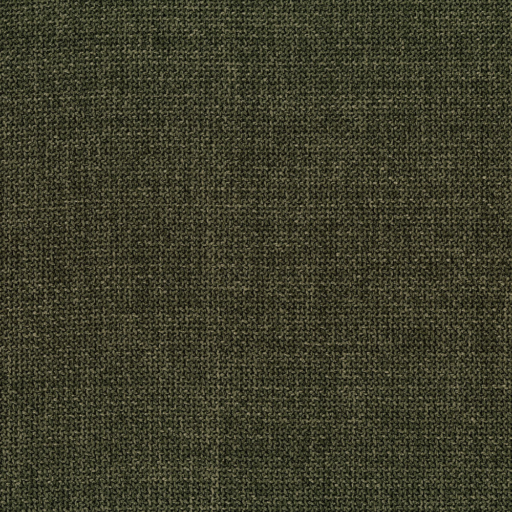 Olive green solid wool fabric close-up with a coarse texture.