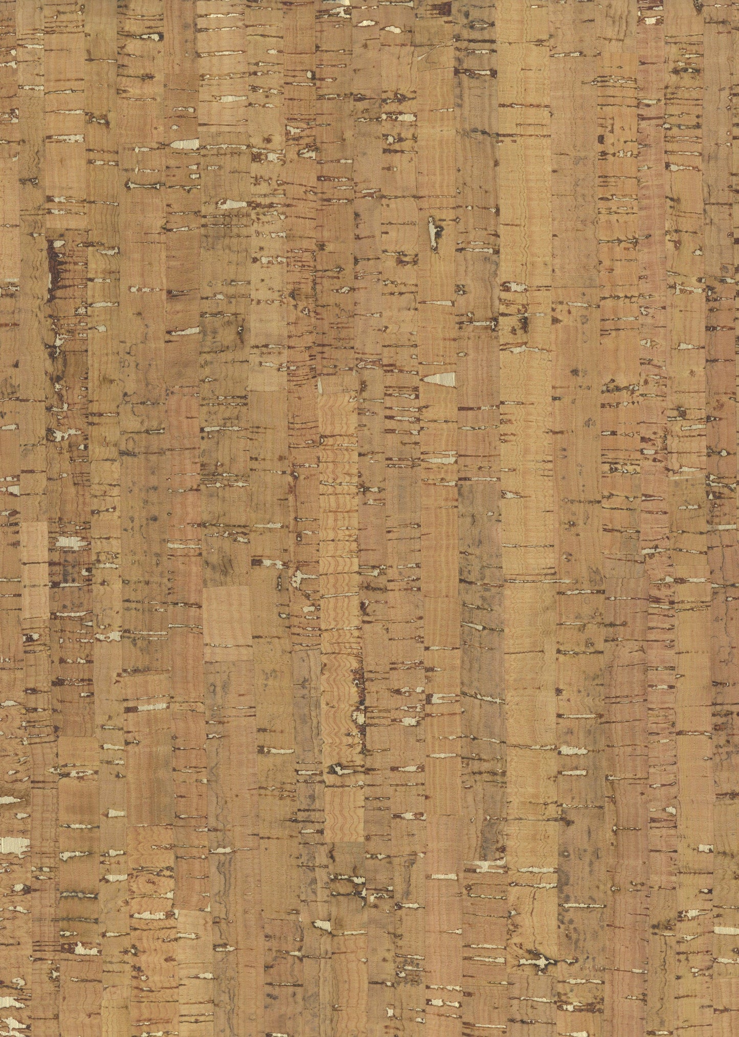 Natural cork tile surface with tan-brown rectangular grains; rustic, eco-friendly wall panel or corkboard material.