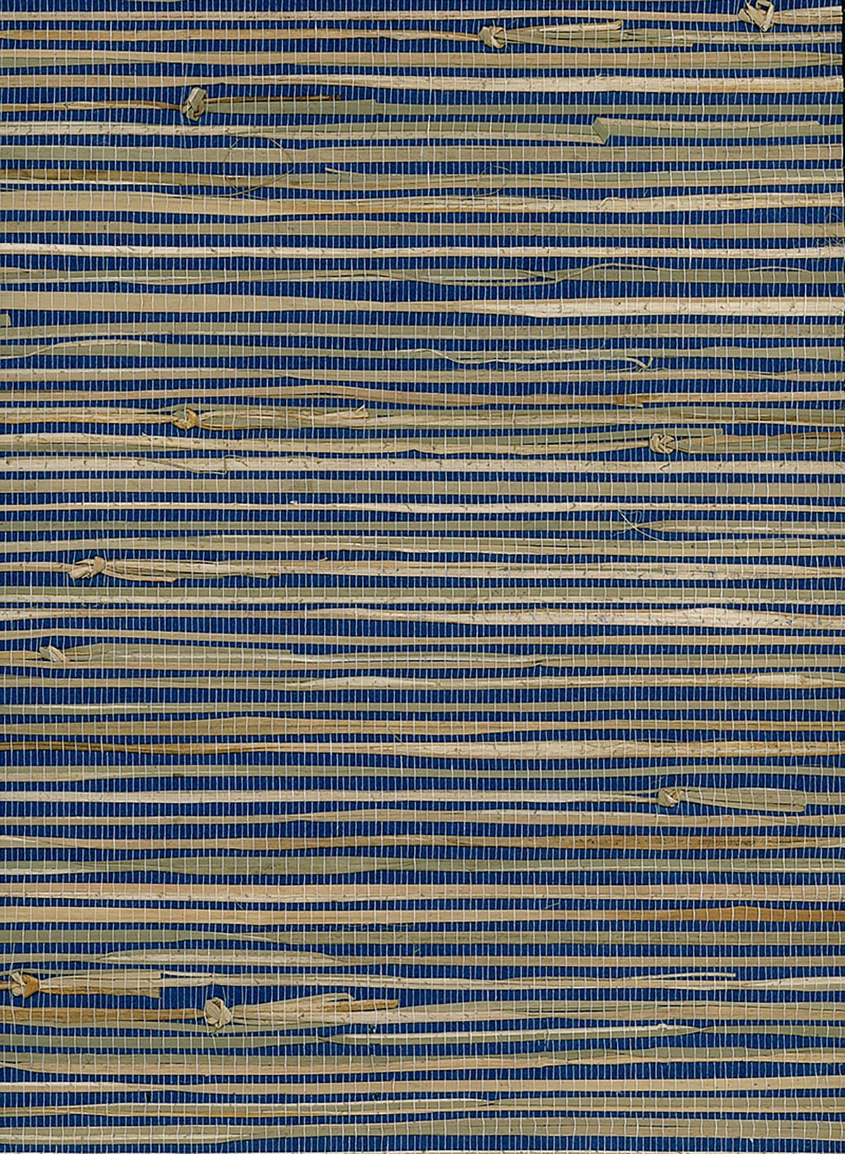Seabrook Designs Natural Resource Triangle Grass Grasscloth Contemporary Blue Matte - NR125X