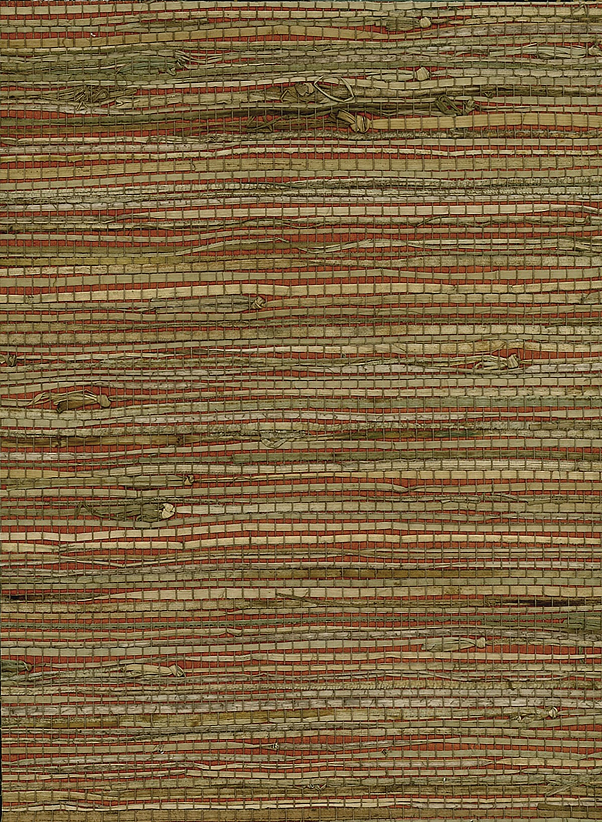 Seabrook Designs Natural Resource Rushcloth Grasscloth Contemporary Red Matte - NR161X