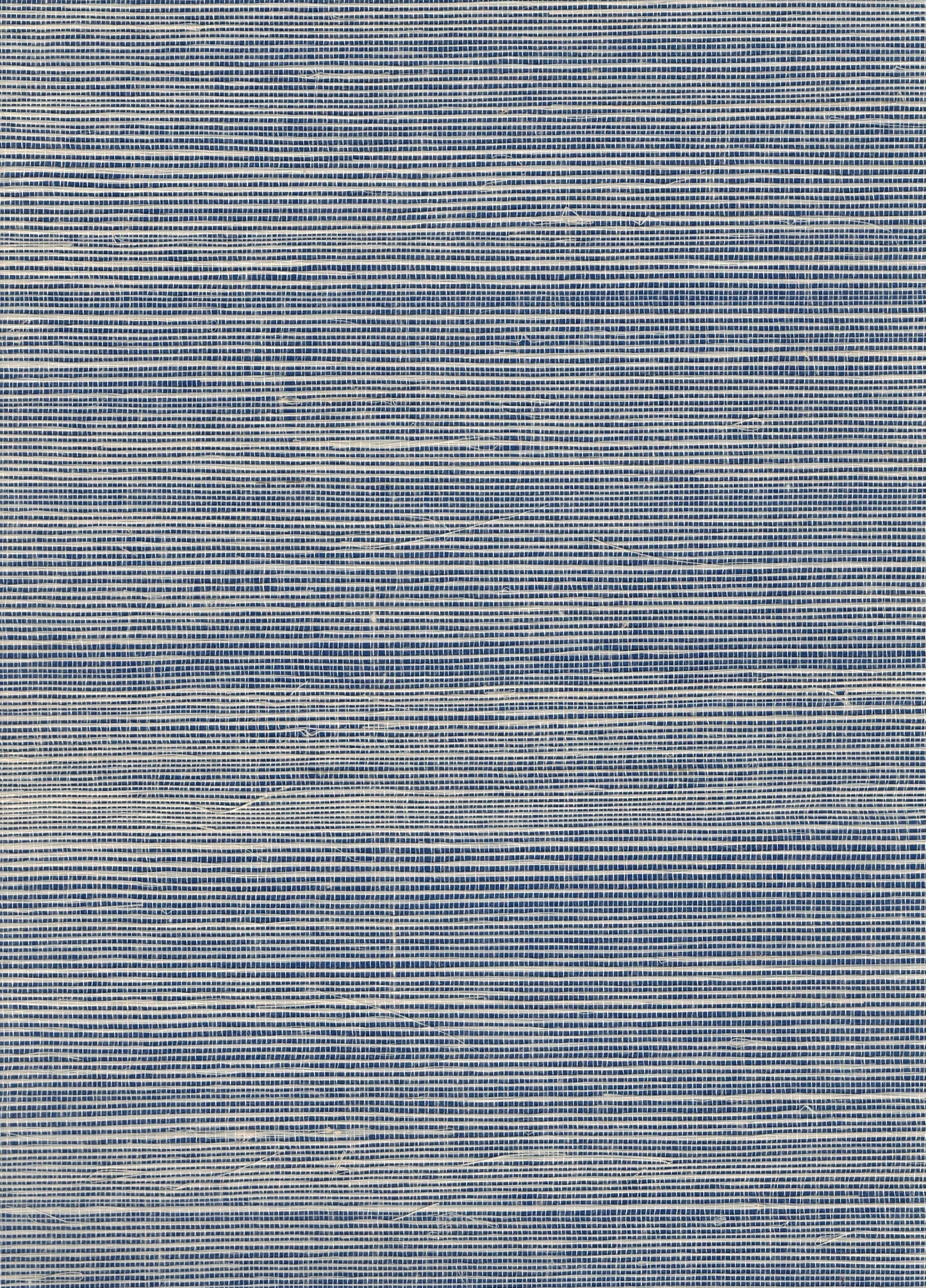 Blue & white woven fabric texture with fine stripes; linen-like upholstery or throw textile.