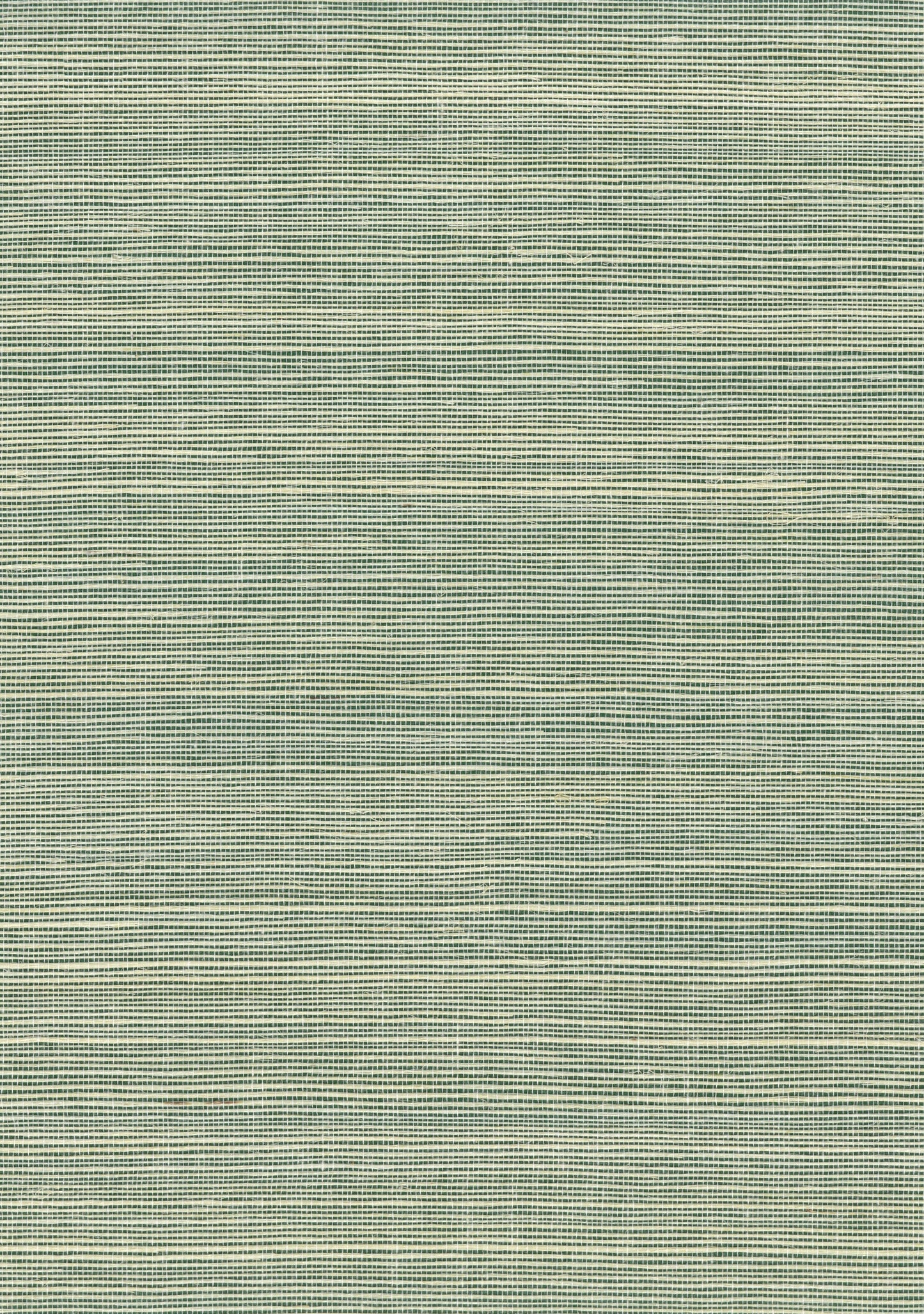 Sage green woven fabric with fine horizontal stripes and textured finish, ideal for upholstery.