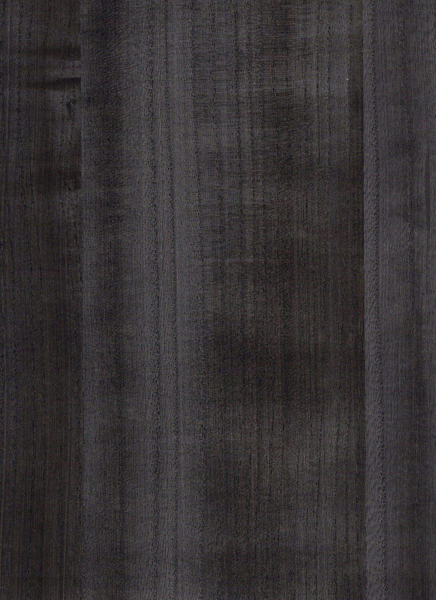 Dark charcoal wood planks with vertical grain and matte panel texture.