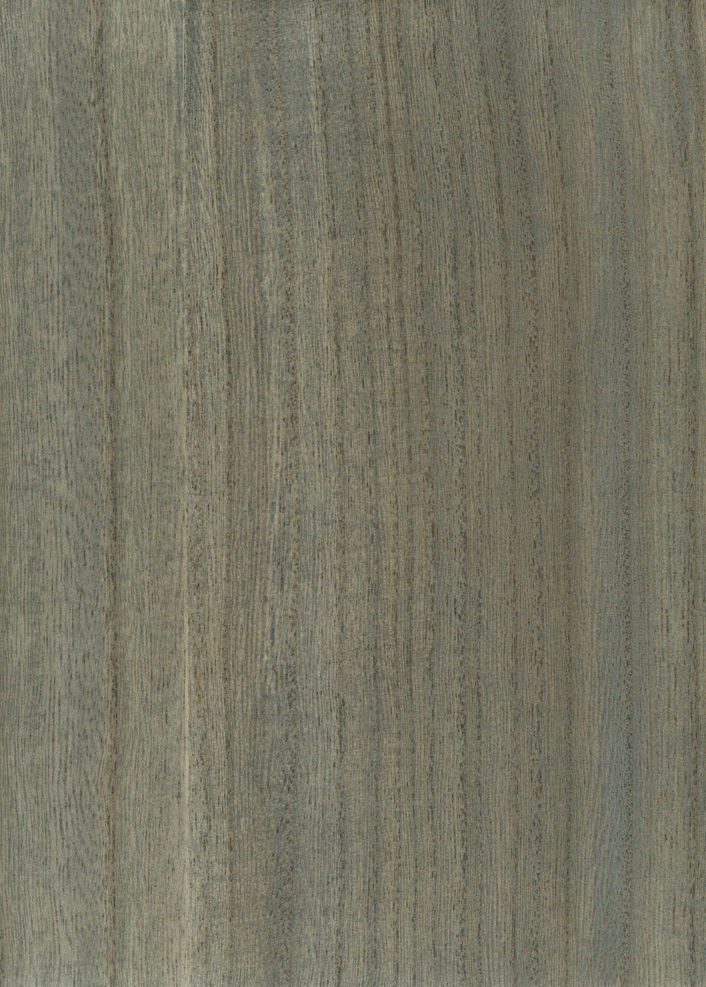 Wood grain laminate panel in gray-beige tones with vertical streaks; rustic-modern furniture veneer.