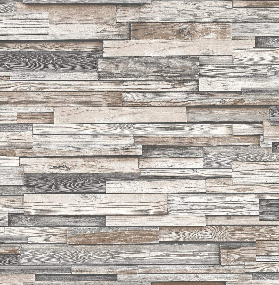 Reclaimed wood plank peel & stick, rustic brown matte, NW32600