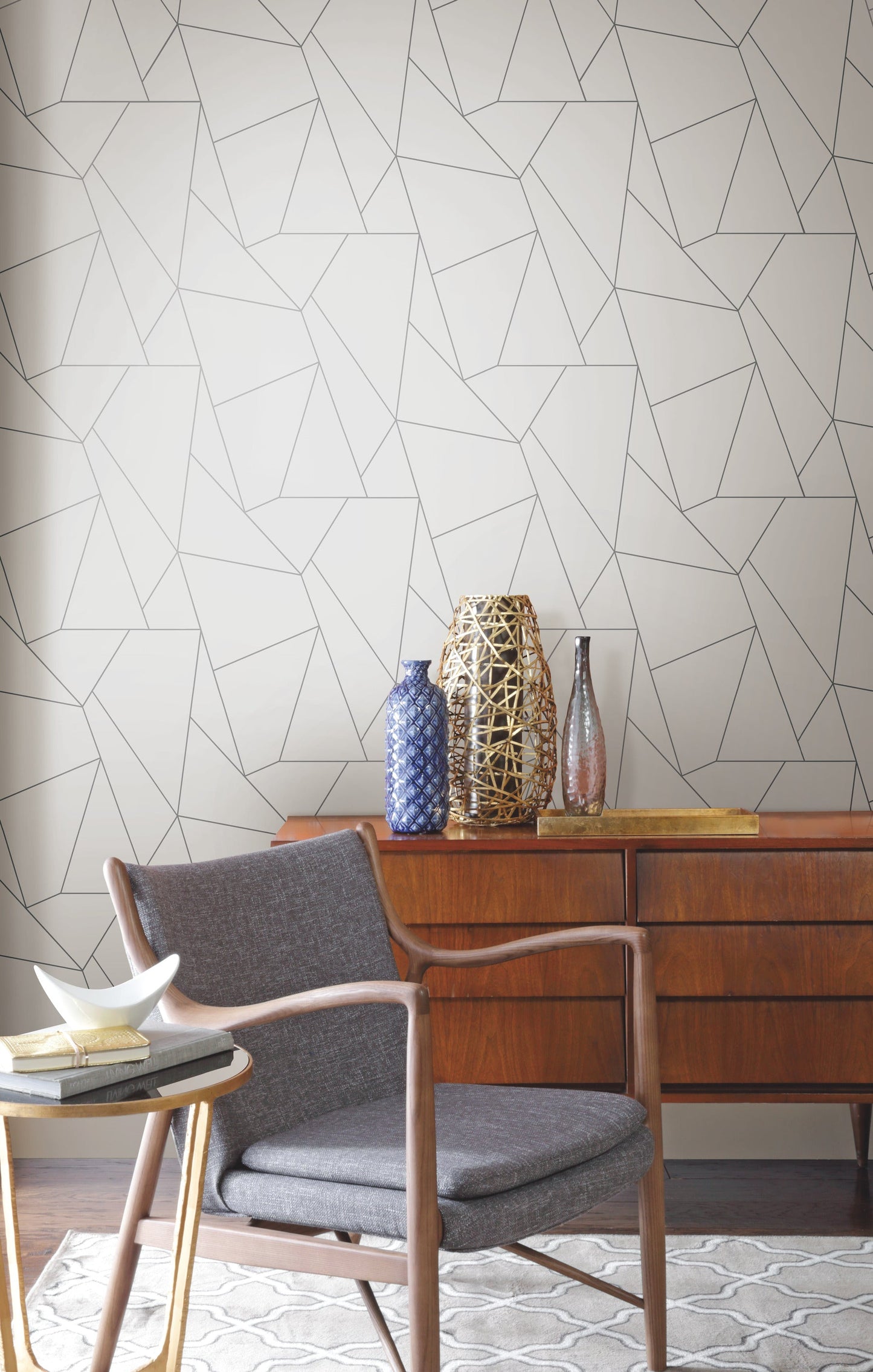 York Wallcoverings York Wallcoverings Nazca White and Silver Wallpaper Metallics Whites and Off-Whites - NW3501