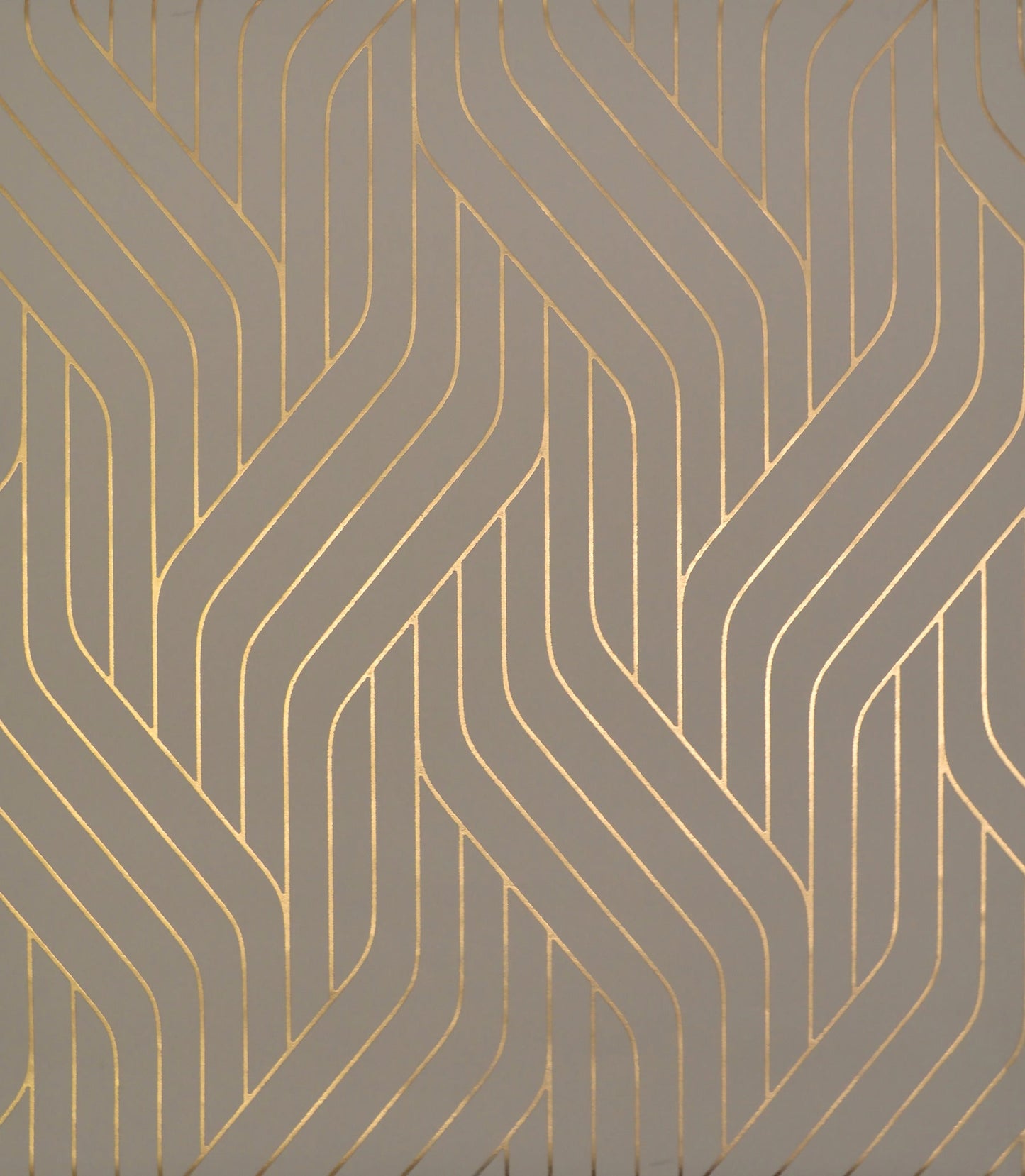 York Wallcoverings Antonina Vella Ebb and Flow Khaki and Gold Wallpaper Stripes Yellows - NW3518