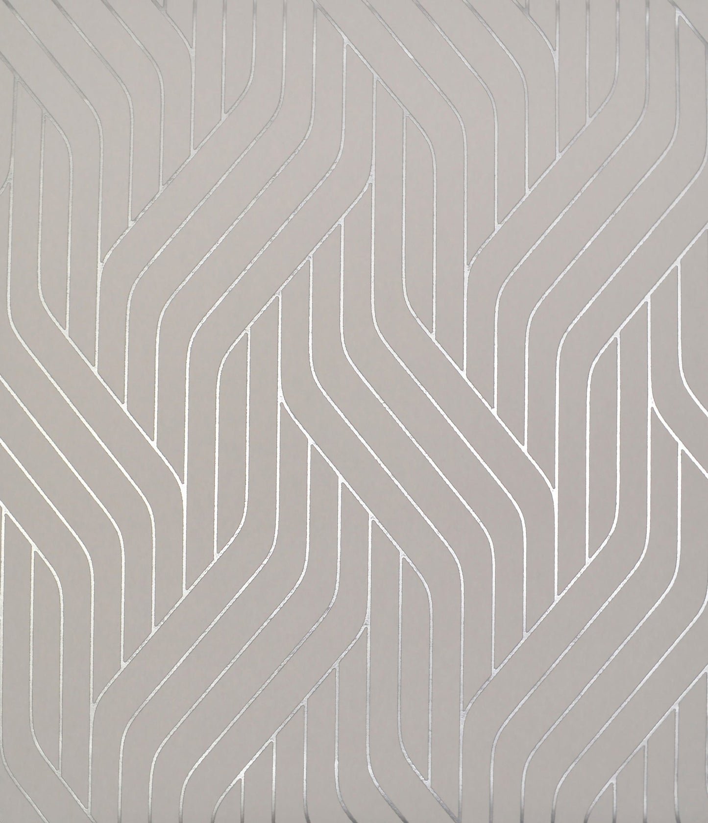 York Wallcoverings Antonina Vella Ebb and Flow Silver Wallpaper Stripes Greys - NW3519