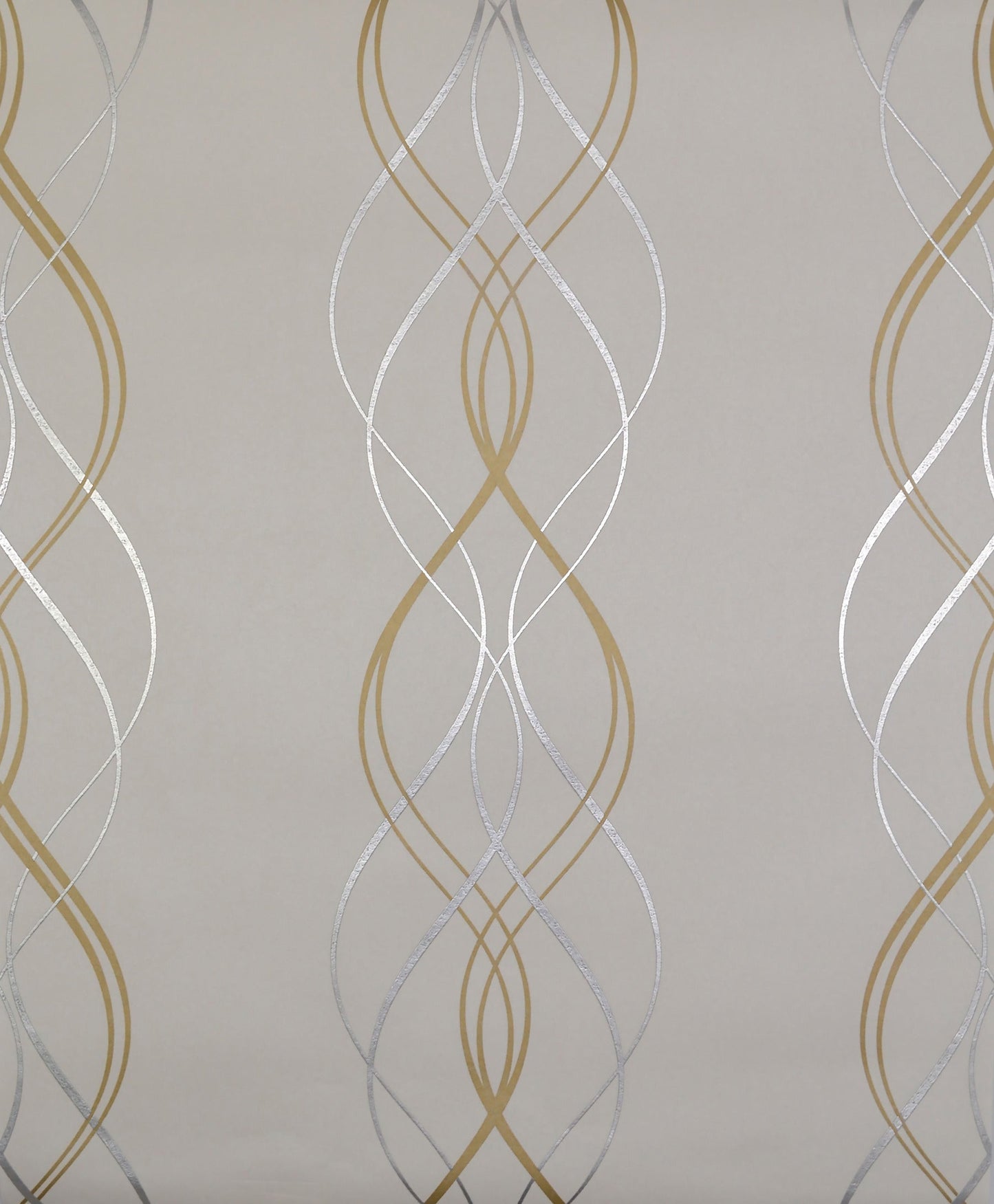 York Wallcoverings Antonina Vella Aurora Gold and Pearl Wallpaper Metallics Neutrals - NW3549
