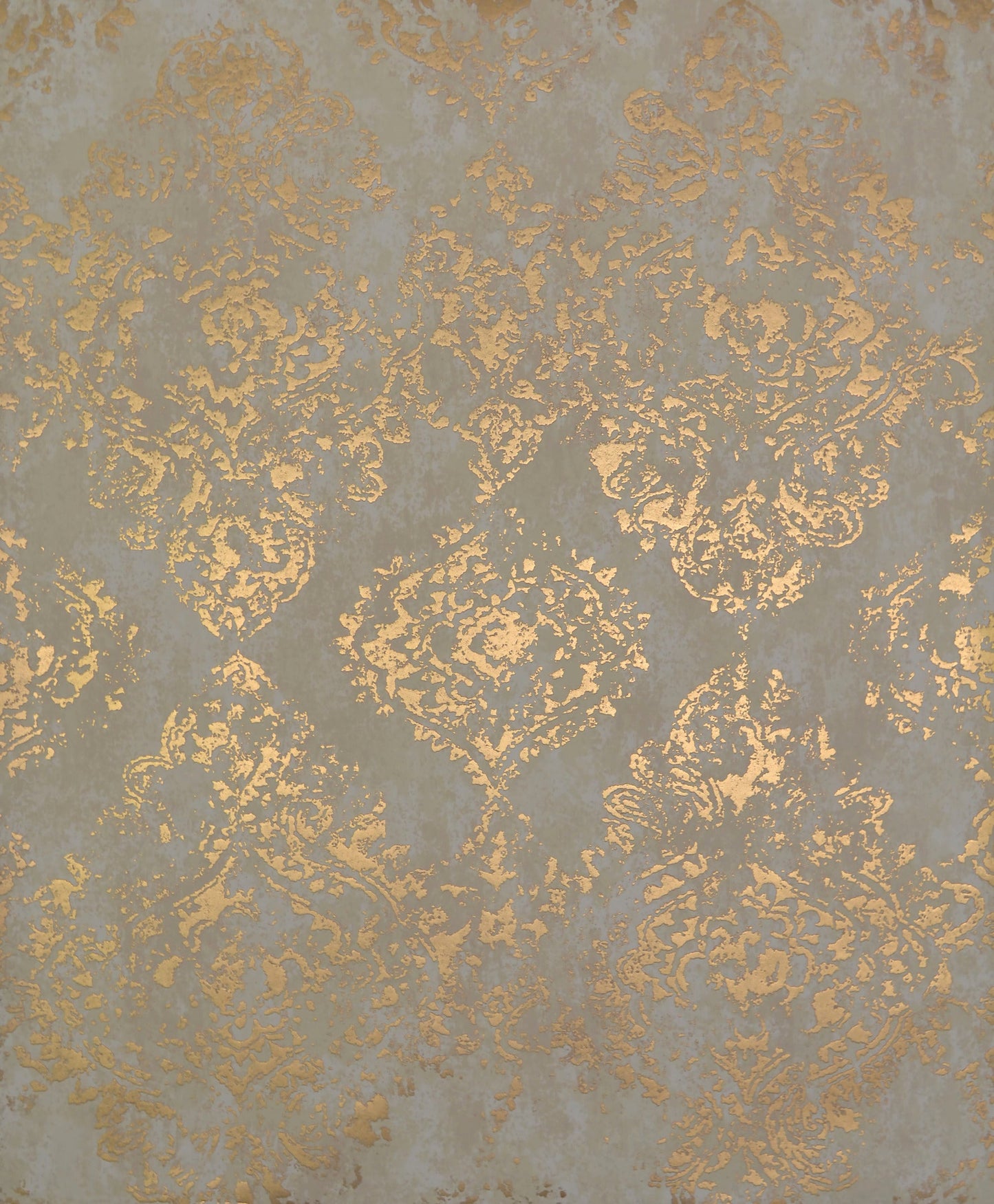 York Wallcoverings Antonina Vella Stargazer Almond and Gold Wallpaper Damasks Neutrals - NW3566