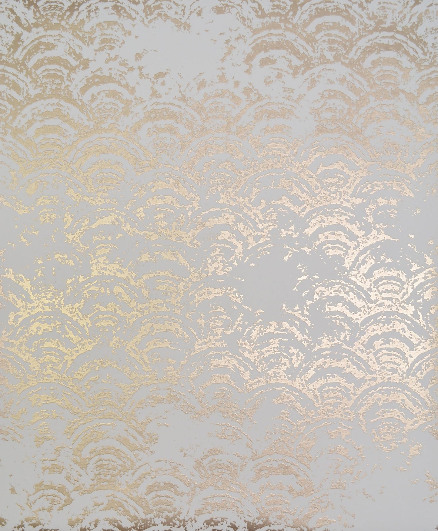 York Wallcoverings Antonina Vella Eclipse White and Gold Wallpaper Metallics Whites and Off-Whites - NW3598