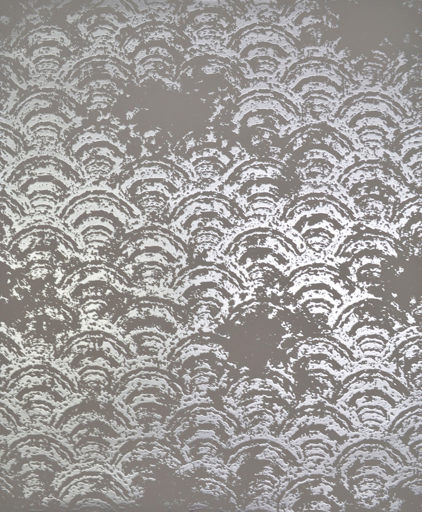 York Wallcoverings Antonina Vella Modern Metals Eclipse Grey & Silver Wallpaper - NW3600 (Discontinued)