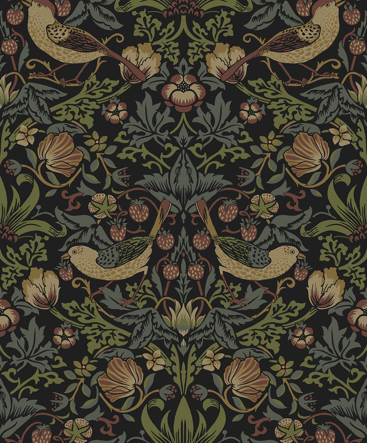 Strawberry-Garden-NextWall-Peel-&-Stick-NW55401