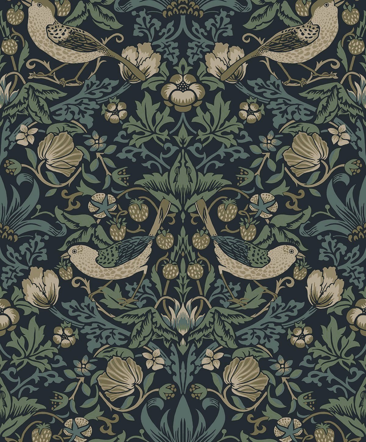 Strawberry-Garden-NextWall-Peel-&-Stick-NW55402