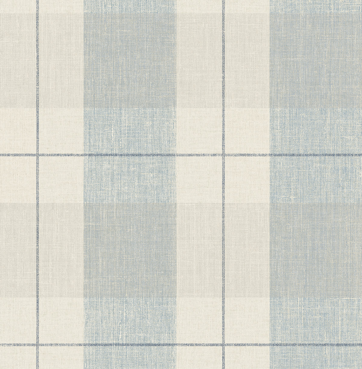 NextWall NextWall Peel & Stick Lenox Hill Plaid Plaid Transitional Blue Satin - NW56902
