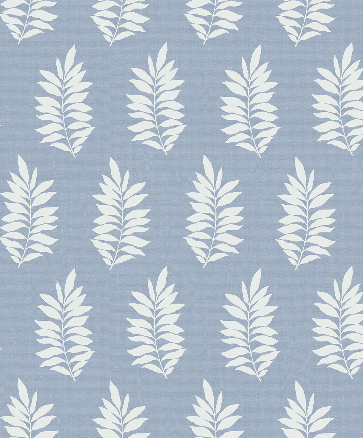 NextWall NextWall Peel & Stick Pinnate Leaf Silhouette Botanical Coastal Blue Matte - NW57202