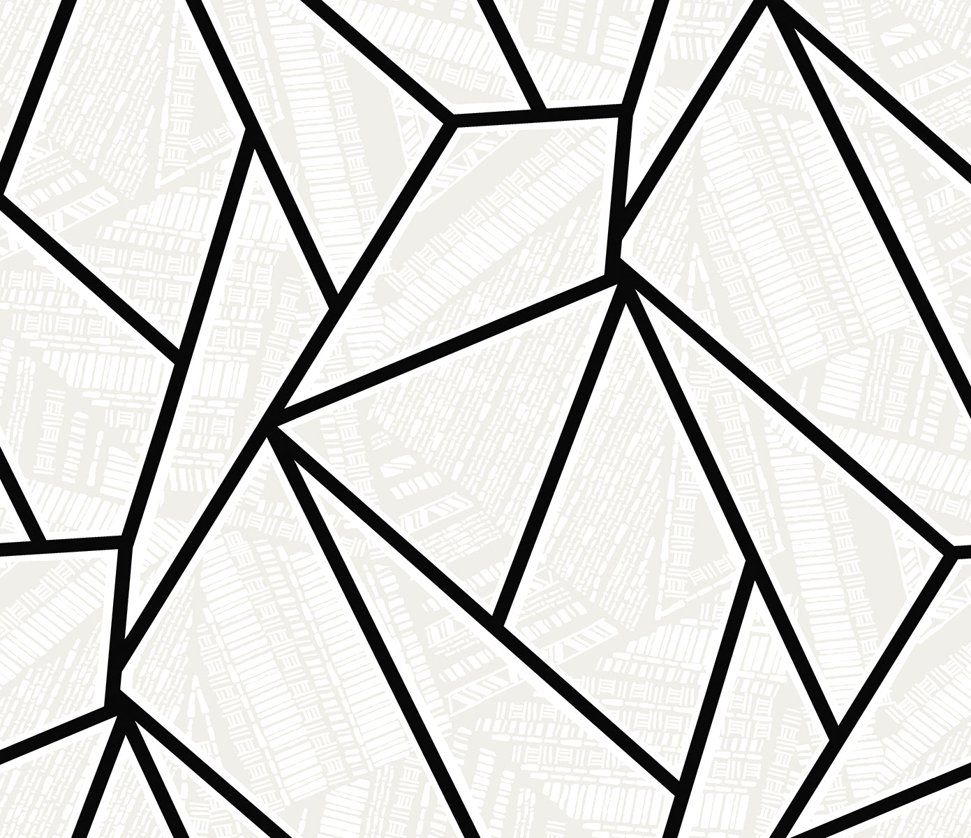 NextWall NextWall Peel & Stick Vector Geo Geometric Contemporary Black Matte - NW57300