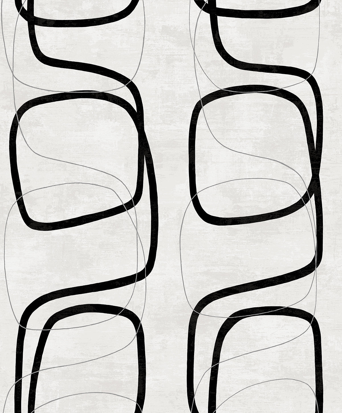 NextWall NextWall Peel & Stick Forcella Geo Geometric Contemporary Black Matte - NW57600