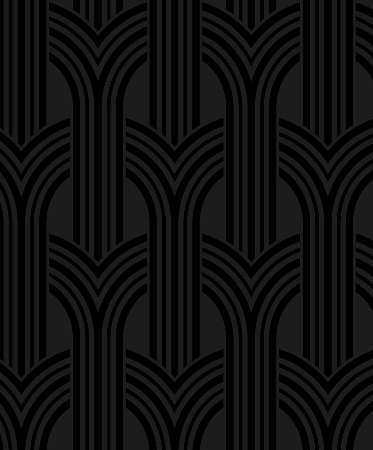 NextWall NextWall Peel & Stick Geometric Arches Geometric Contemporary Black - NW59500