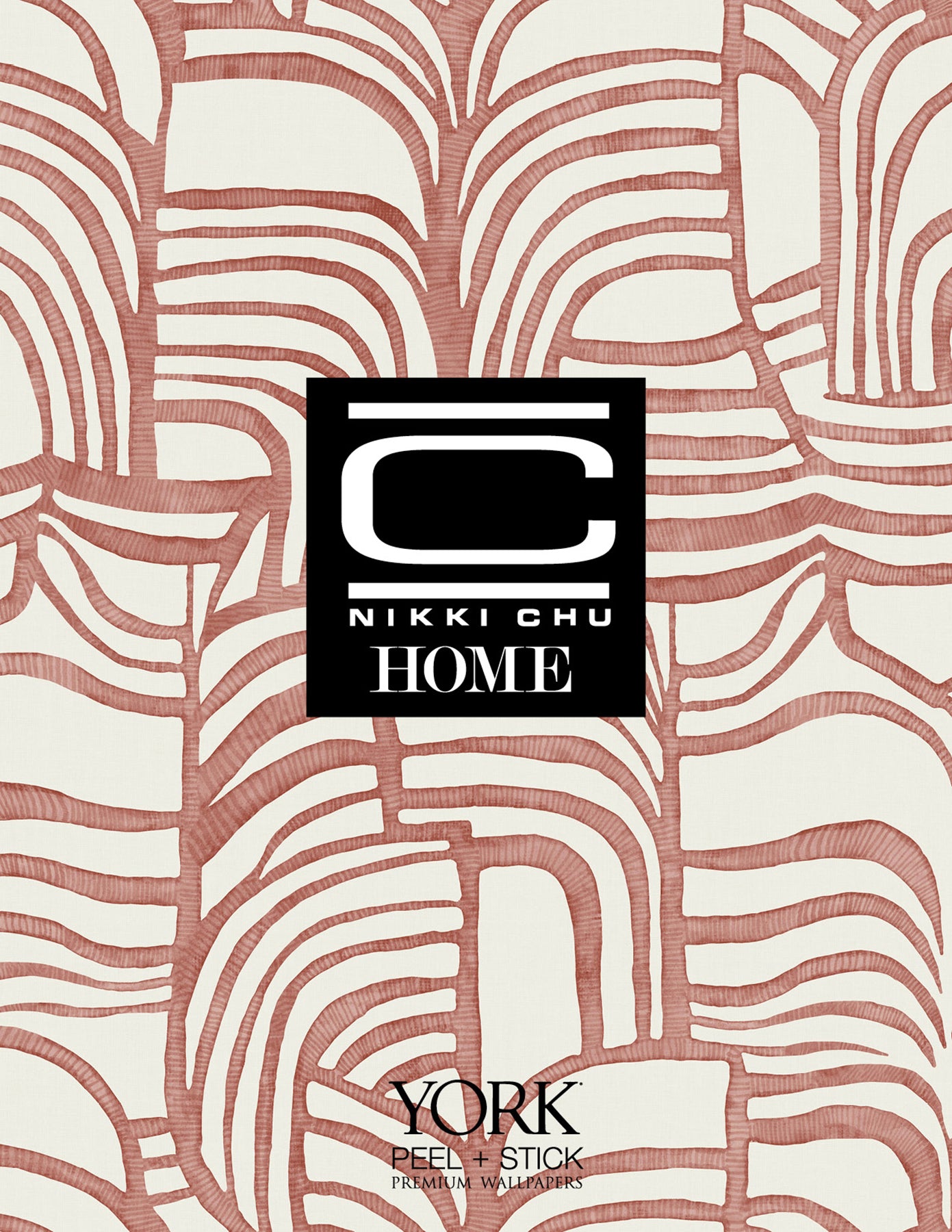 York Wallcoverings Nikki Chu Premium Peel + Stick Featherwork Black and White Premium Peel + Stick Wallpaper Modern Bohemian Blacks Wallpaper - PSW1656RL