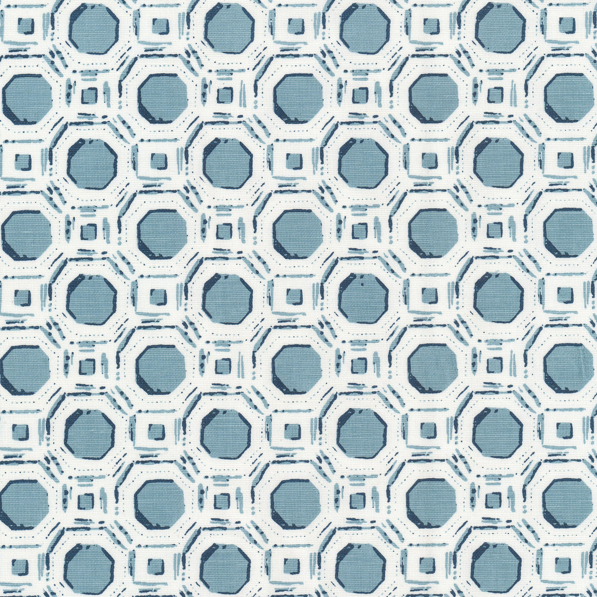 STOUT TEXTILES MULTIPURPOSE,PRINT TRANSITIONAL,, GEOMETRIC PORCELAIN,WEDGEWOOD - OCAL-1