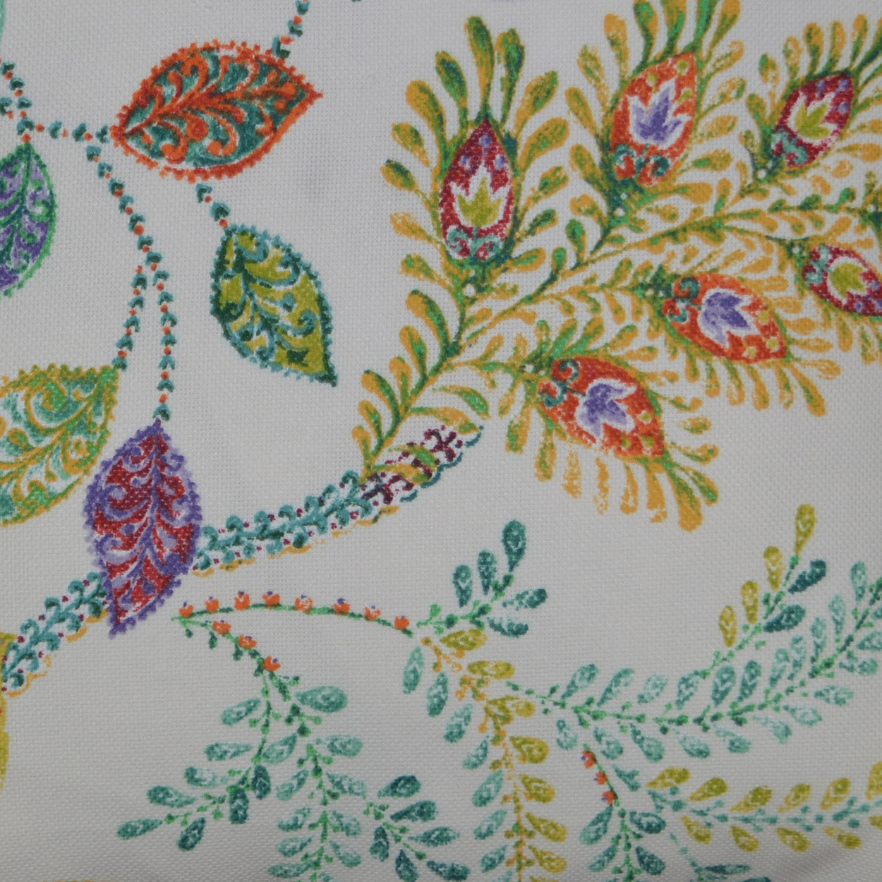 D.V. KAP HOME 22" x 22" Outdoor Autumn Leaves Pillow Paisley - OD-193-2222